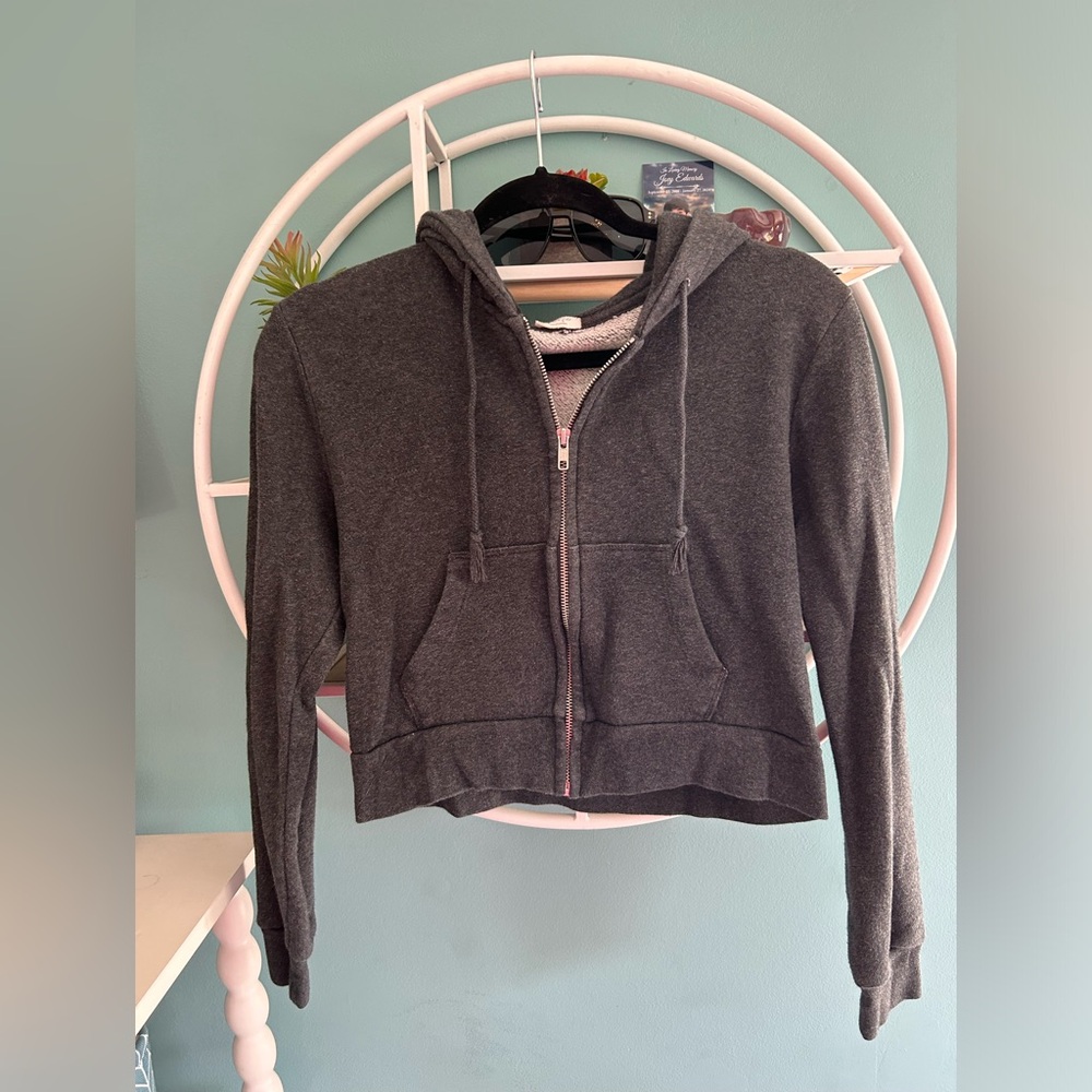 Brandy cropped zip up!